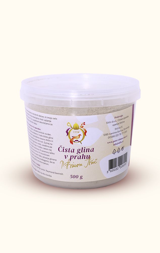 Čista glina v prahu